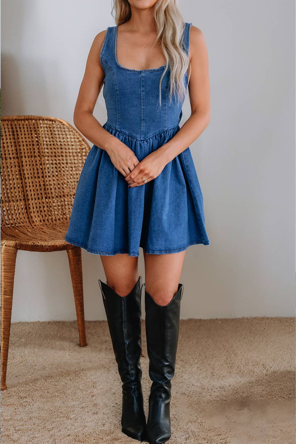 The Sarah - Denim Dress