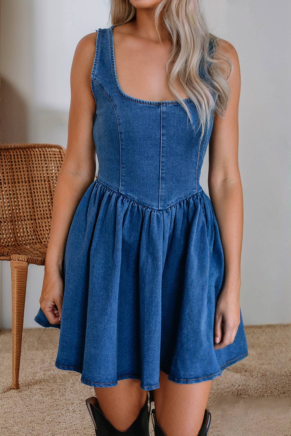 The Sarah - Denim Dress