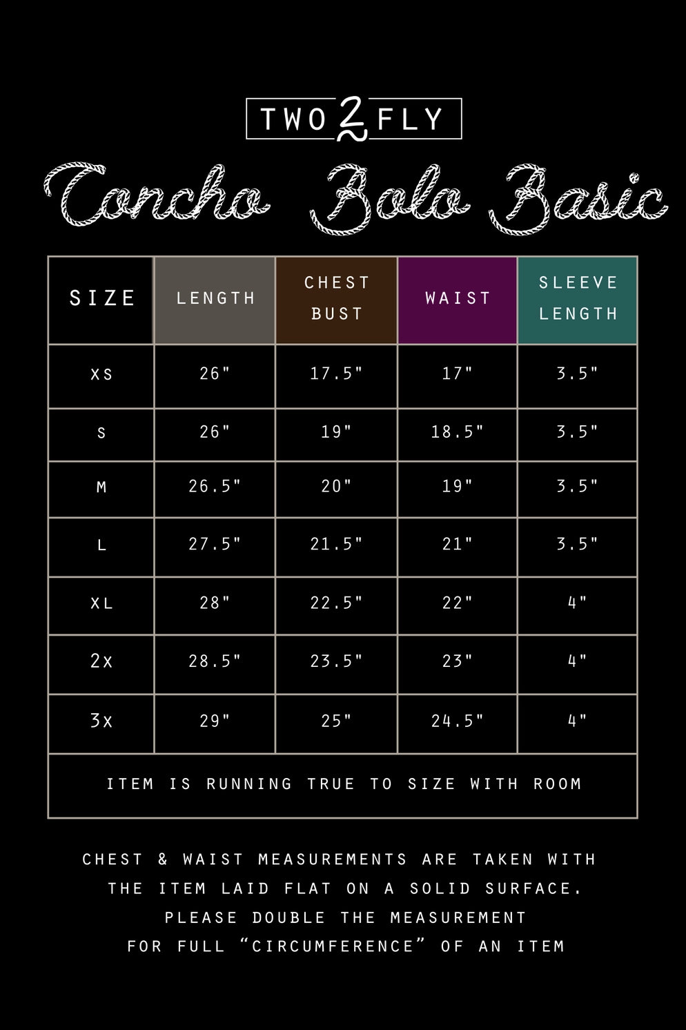 Concho Bolo Basic Black T-Shirt (RESTOCKED)