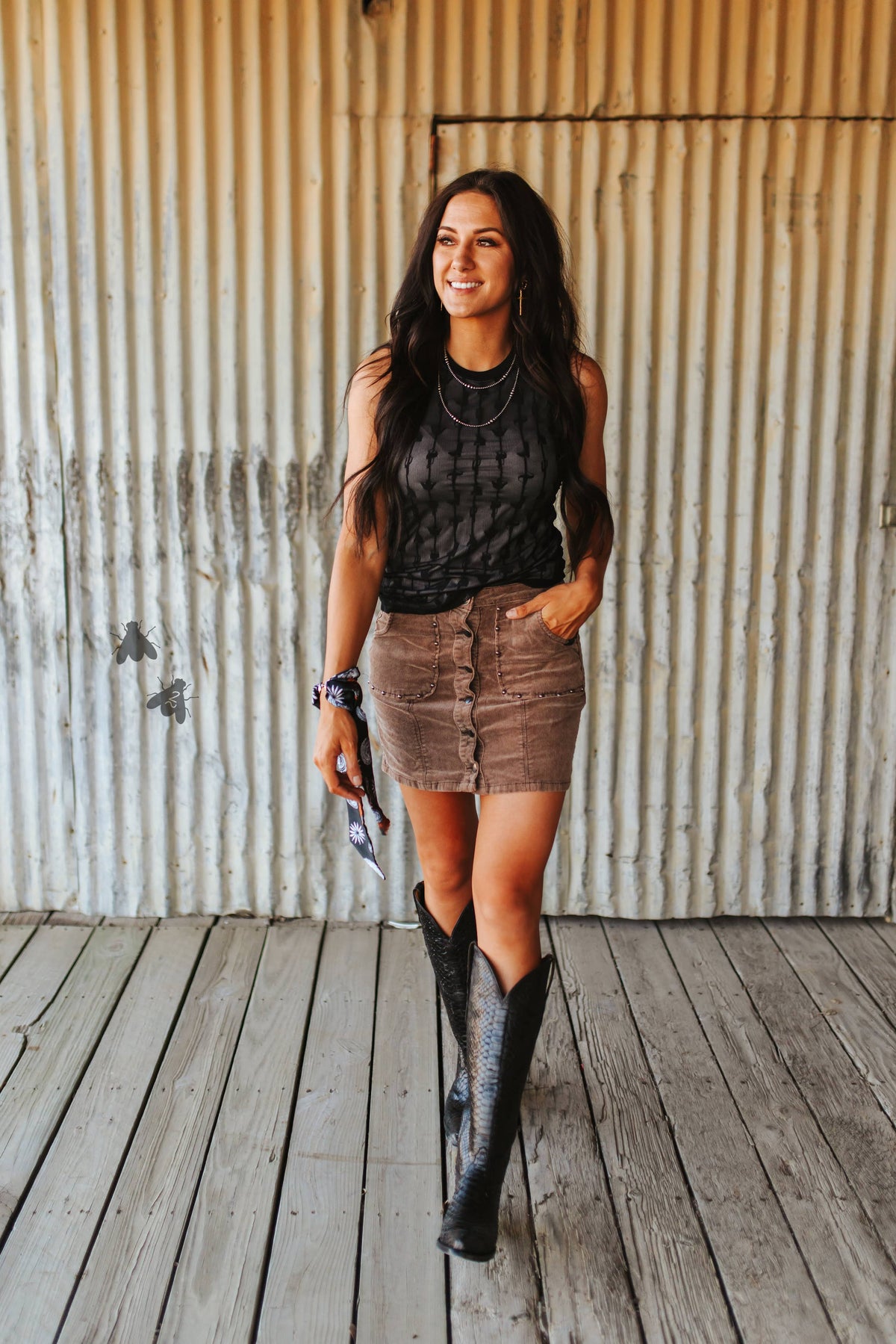My Lady Lace Tank — Midnight