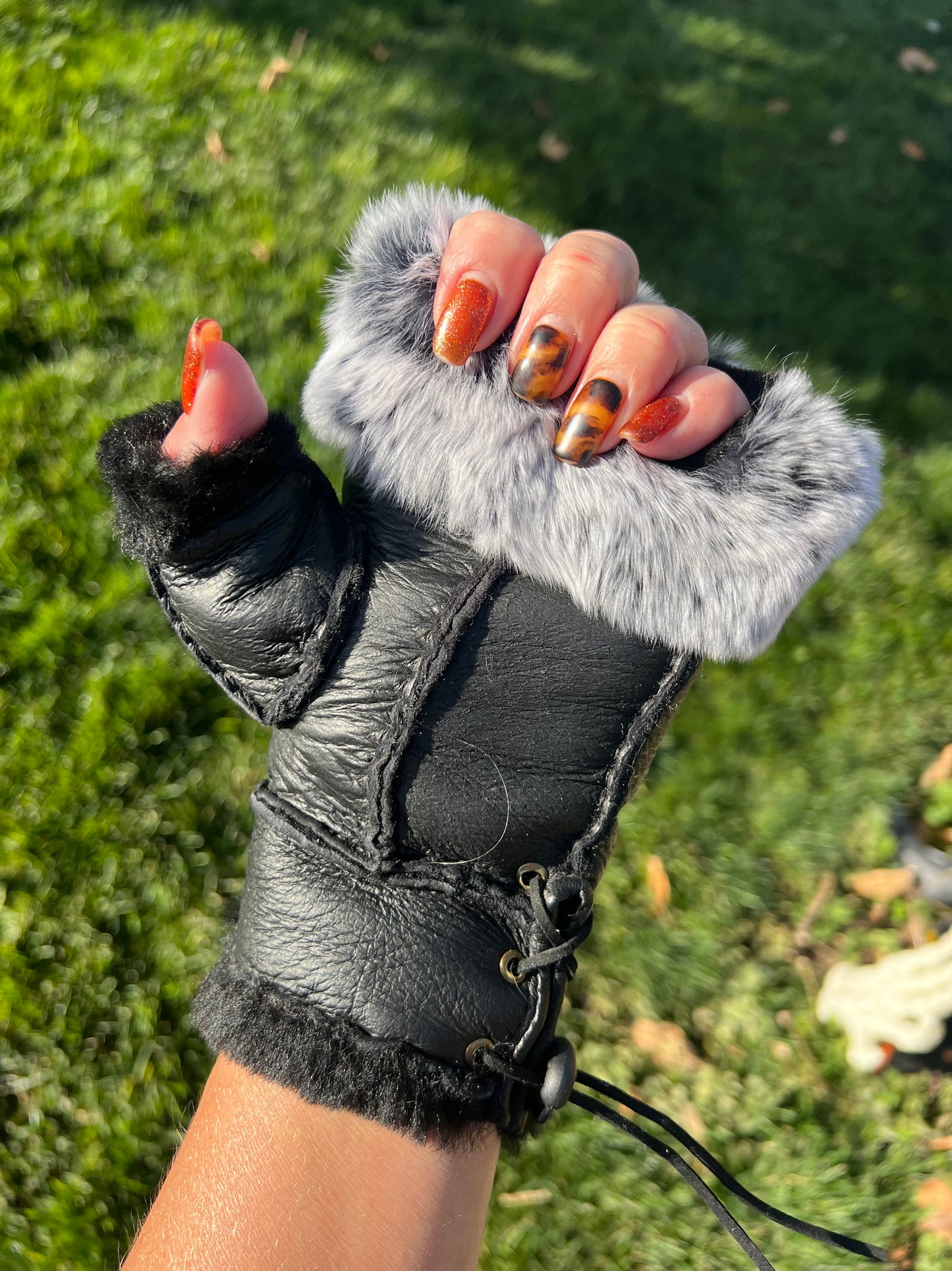 Rabbit/Shearling Gloves