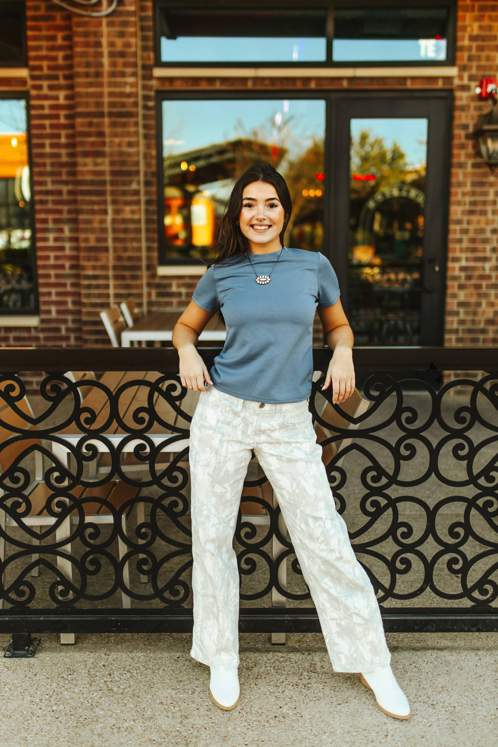 Cloud Basics Snug Tee — Denim