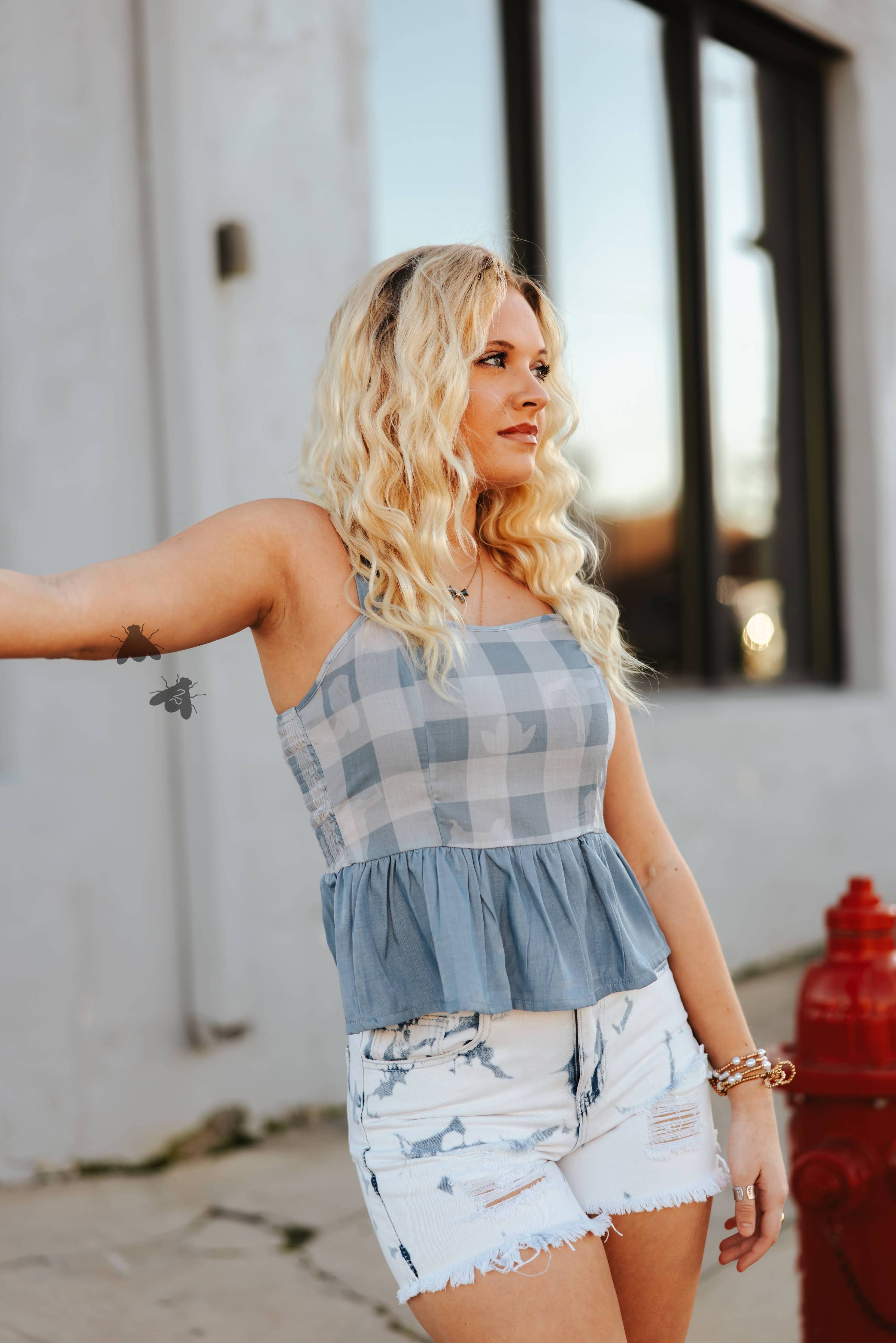 Dancehall Denim Top
