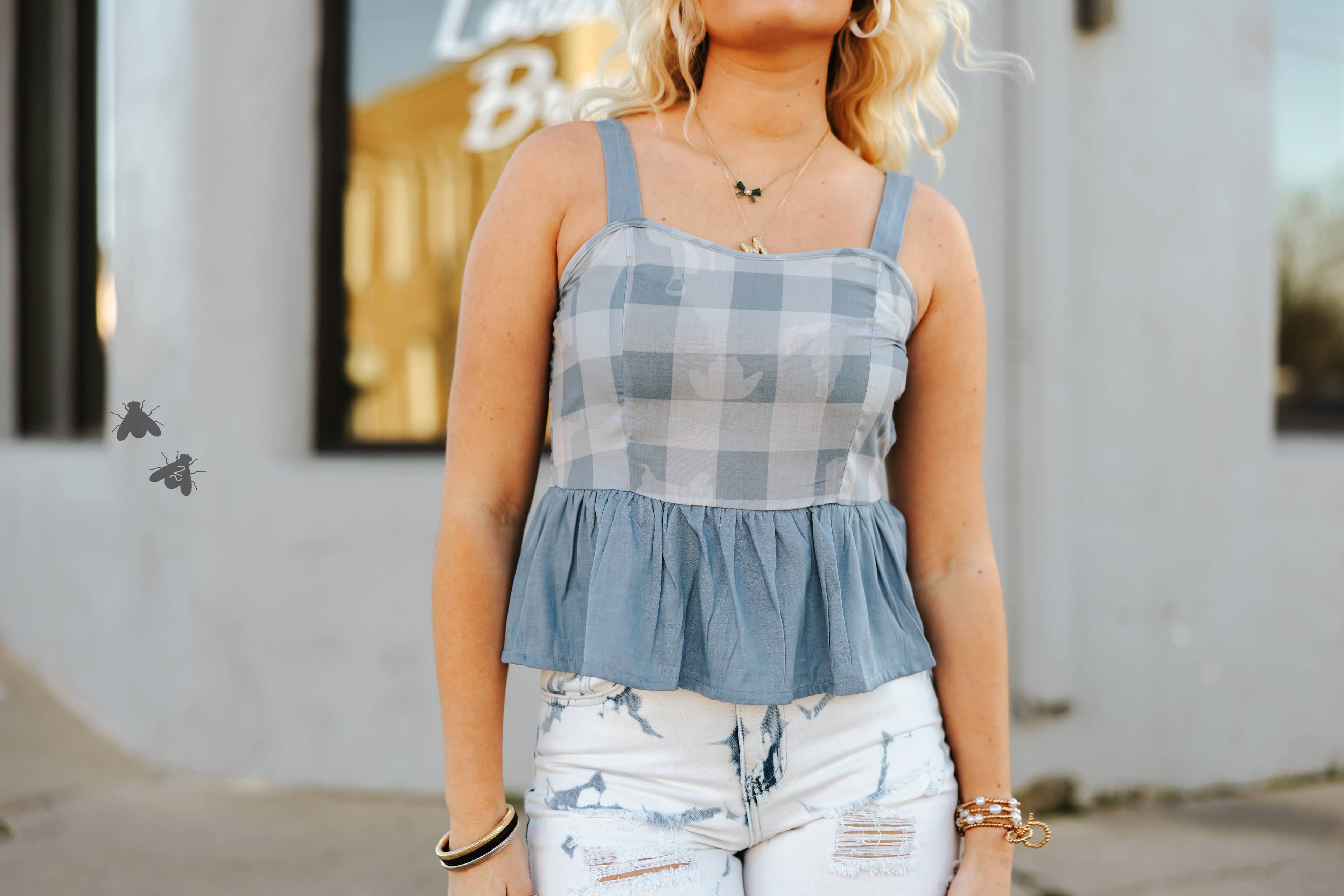 Dancehall Denim Top