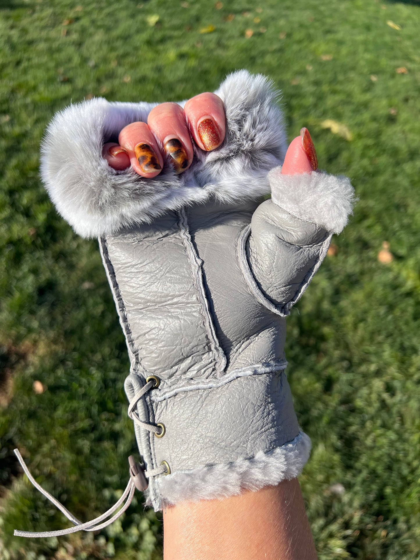 Rabbit/Shearling Gloves