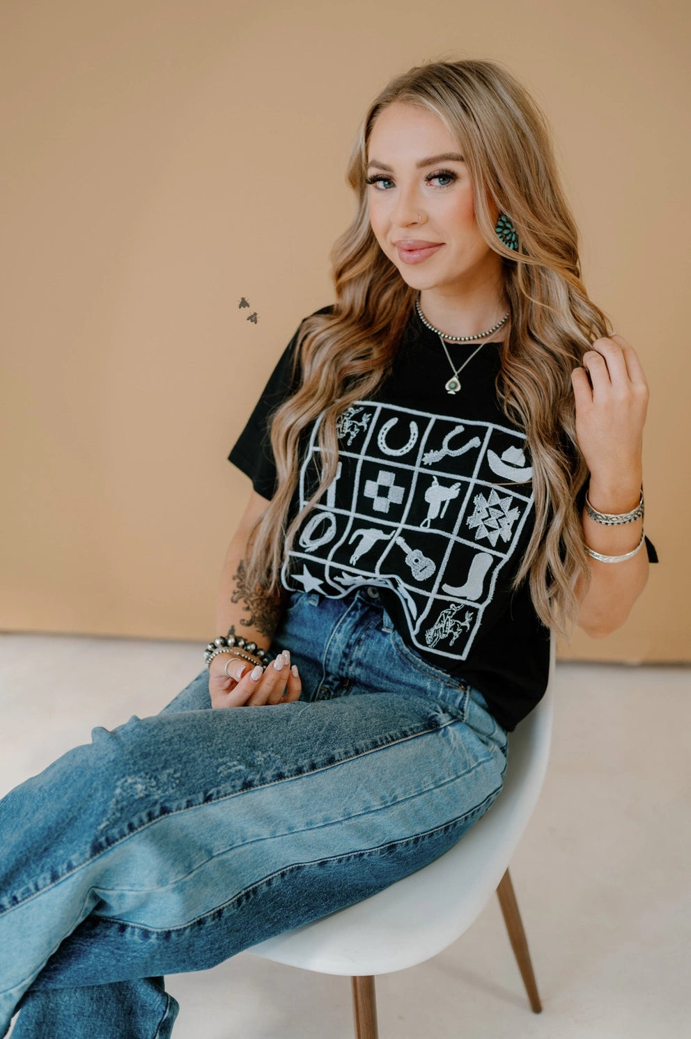 Check It Black Checkered T-Shirt