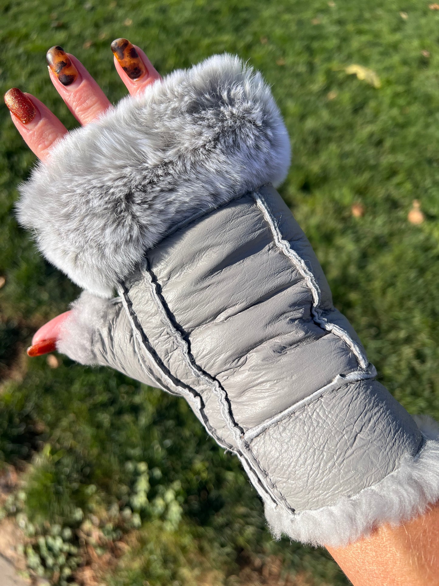 Rabbit/Shearling Gloves