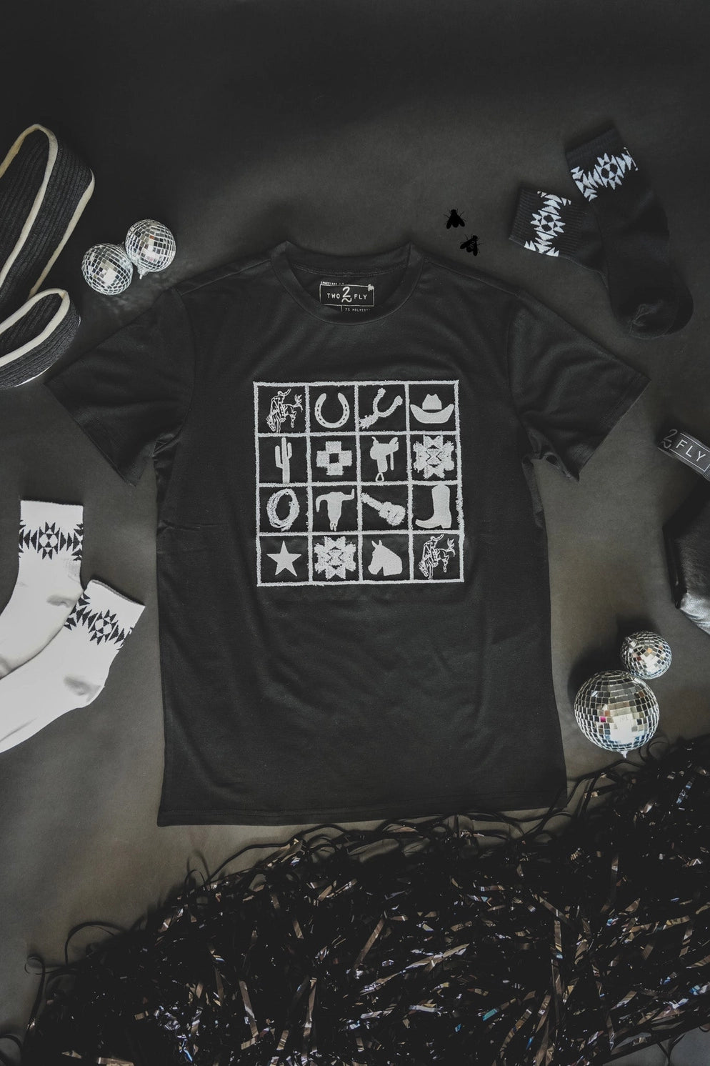 Check It Black Checkered T-Shirt