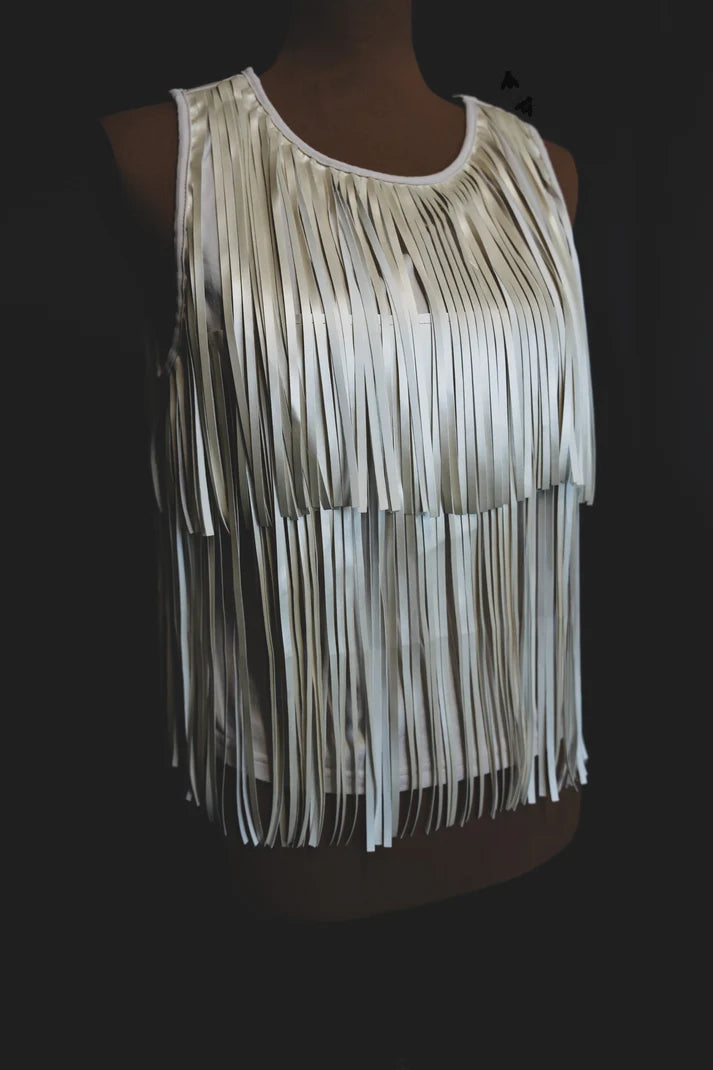 Girls' Best Fringe Top — Pearl