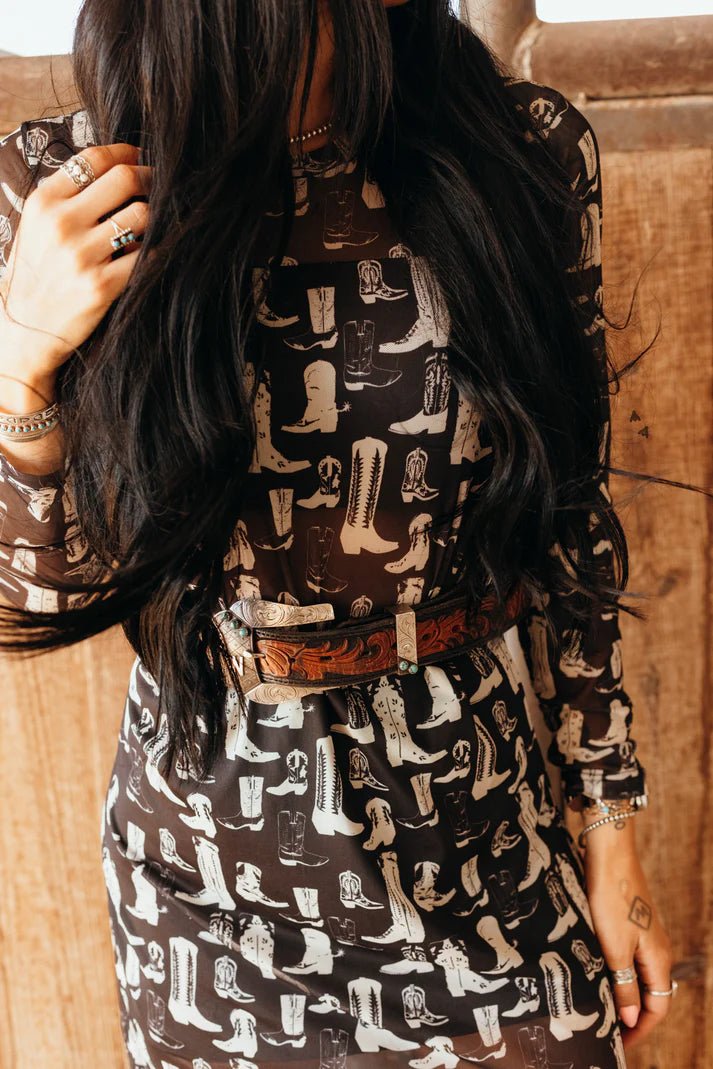 We Be Scootin' Mesh Dress