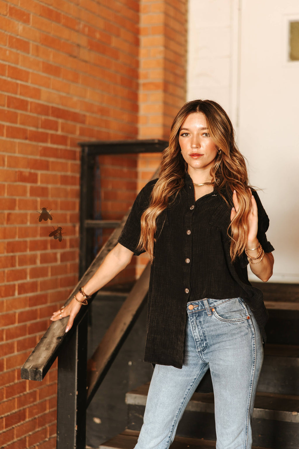 Rodeo Grounds Midnight Western Button-Down Shirt