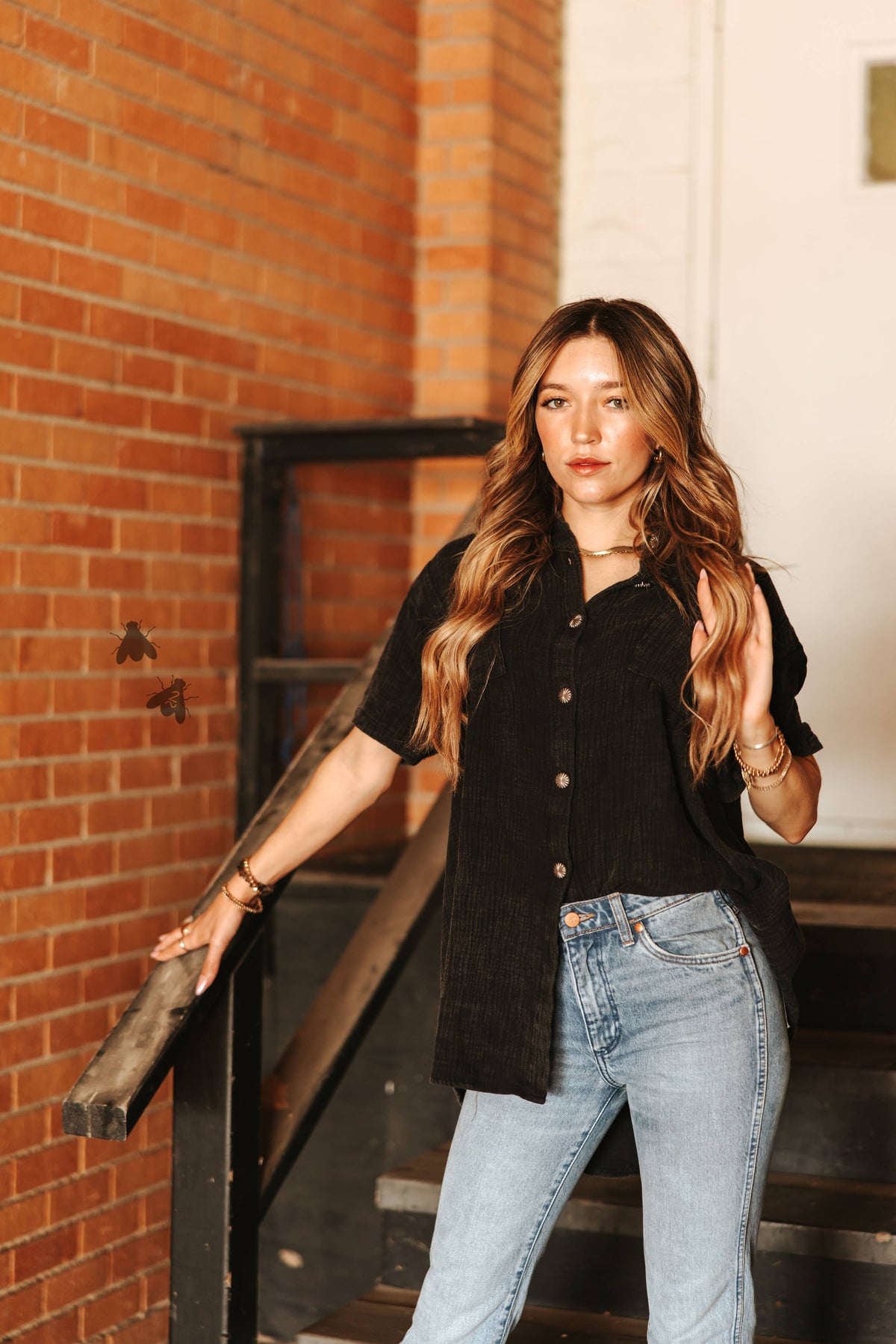 Rodeo Grounds Midnight Western Button-Down Shirt