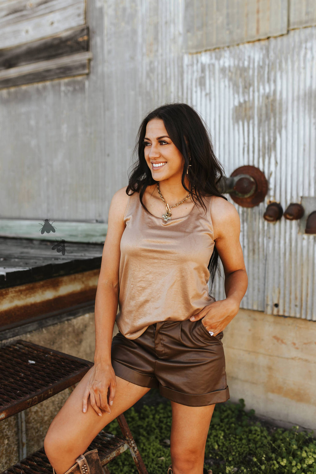 Lasso Lux Tank — Saddle