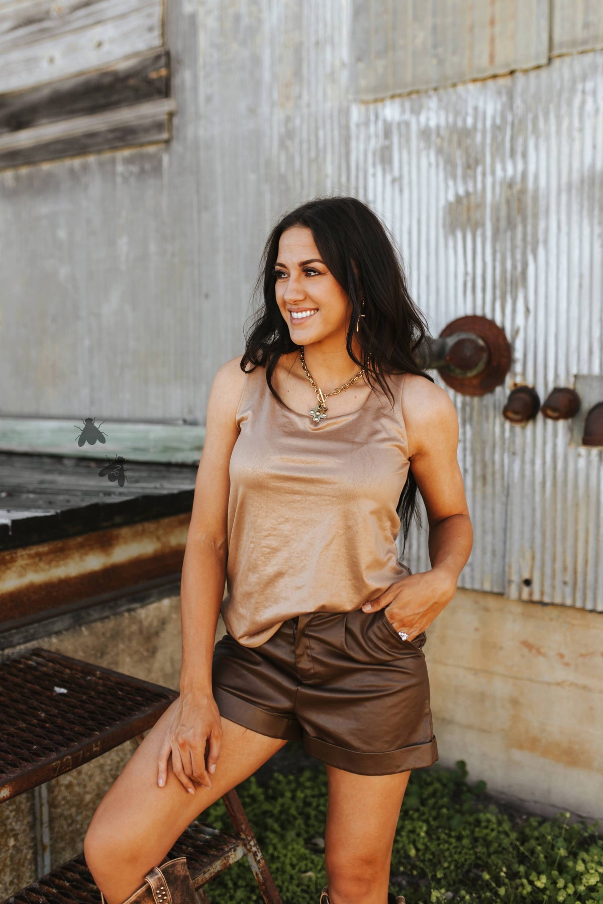 Lasso Lux Tank — Saddle