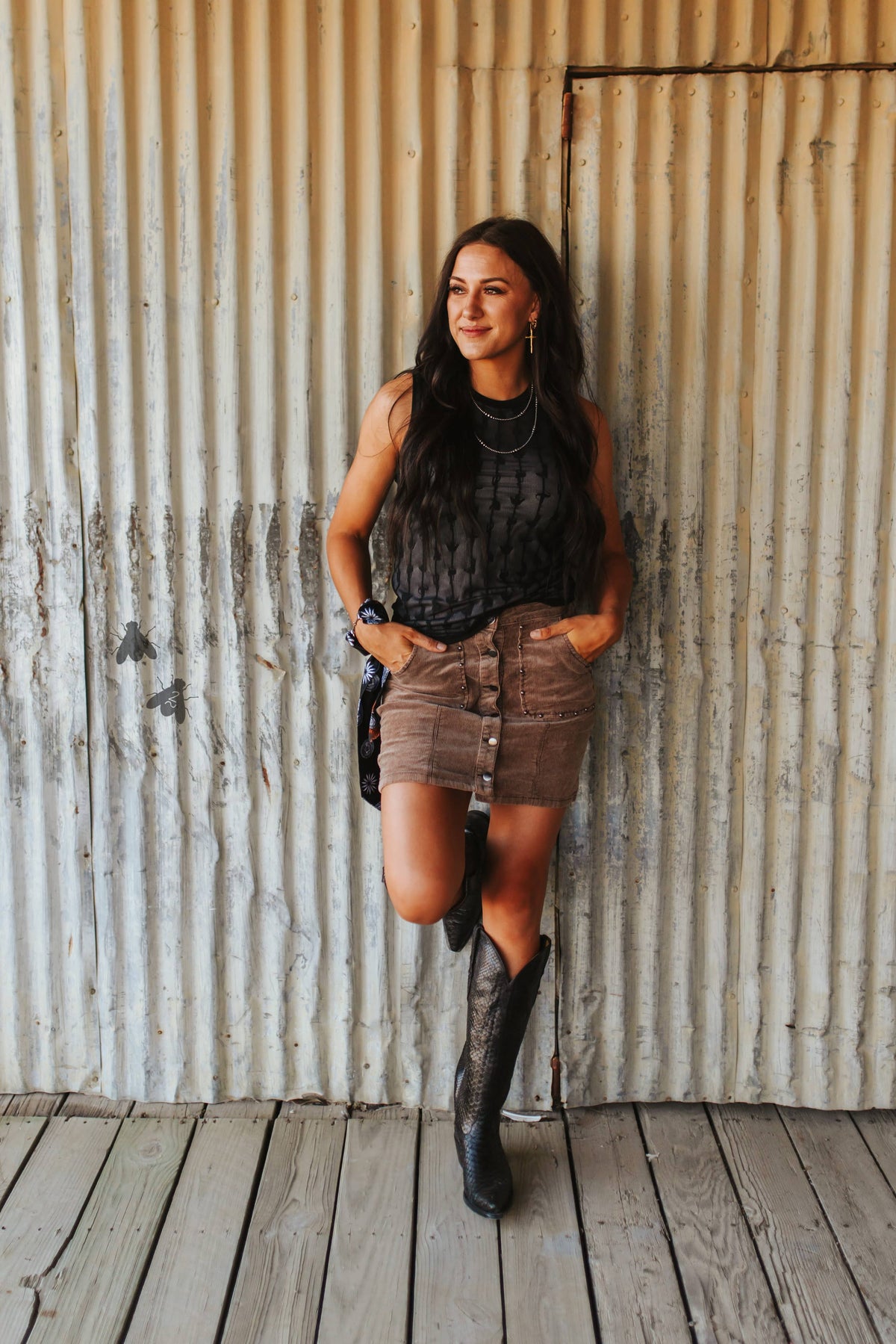 My Lady Lace Tank — Midnight