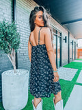 Black Western Graphic Tank Dress